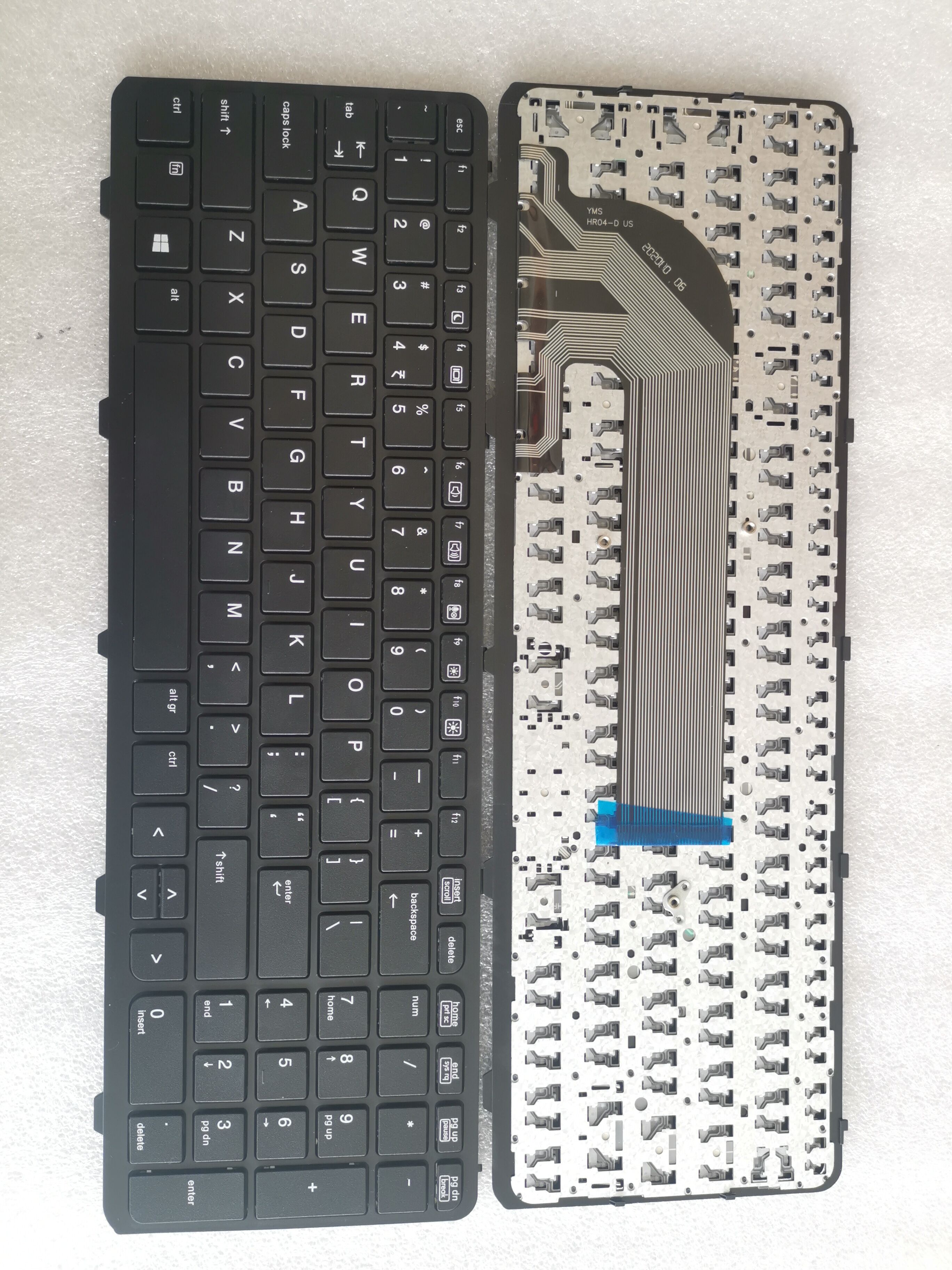 Picture of New Replacement Laptop Keyboard For HP 450G1/470G1/455G1/450G0/455G0/455G2 BLACK FRAME BLACK (OEM) US Layout